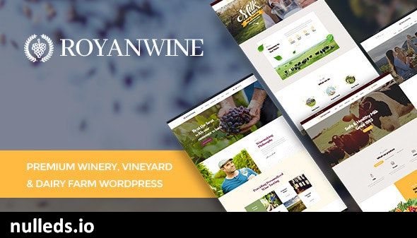 Royanwine - Wine store & Dairy Farm WordPress Theme