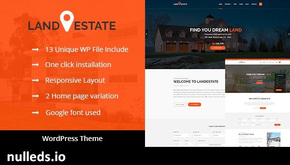 Land Estate - Real Estate WordPress Theme