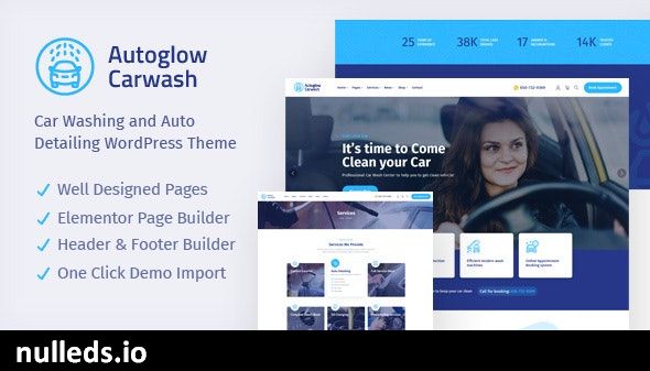 Autoglow -  Car Wash WordPress Theme