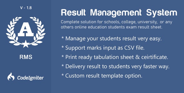 Result Management  System