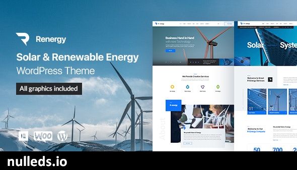 Renergy - Solar and Renewable Energy WordPress Theme