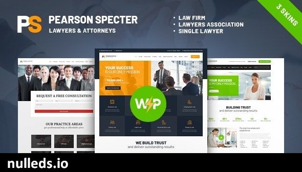 Pearson Specter | WordPress Theme for Lawyer & Attorney