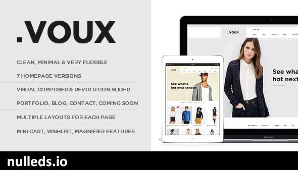 Voux Fashion Shopping Theme