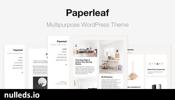 Paperleaf - Multipurpose Minimal WordPress Theme