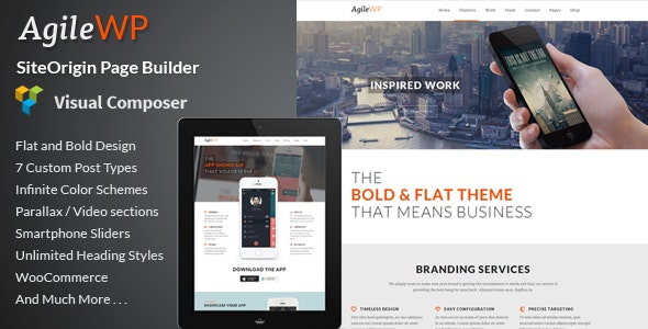 Agile - Multi-Purpose App Showcase WordPress Theme