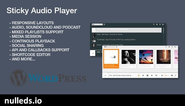 Sticky Audio Player for Wordpress