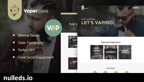 VaperGuru - Vapers Community & Cigarette Store WordPress Theme