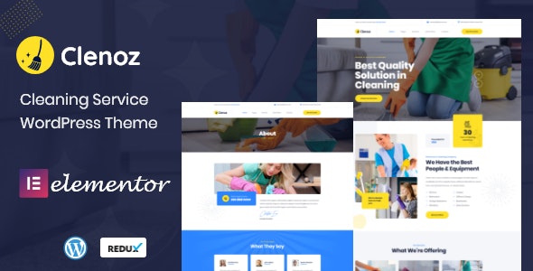 Clenoz - Cleaning Service WordPress Theme