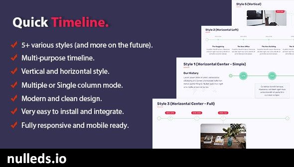 Quick Timeline For WordPress