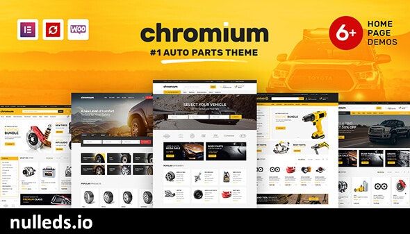 v1.3.28 Chromium - Auto Parts Shop WordPress Elementor Theme Nulled