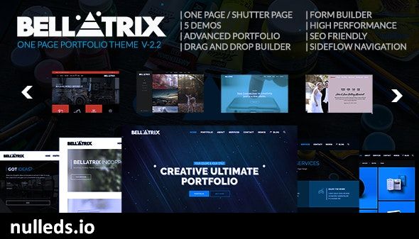 Bellatrix | WordPress Portfolio Theme - Shutter One Page
