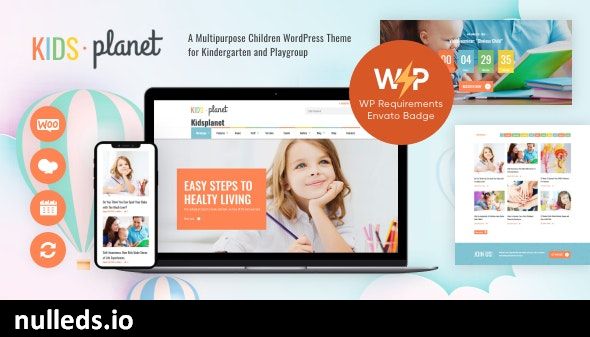 Kids Planet - A Multipurpose Children WordPress Theme for Kindergarten and Playgroup