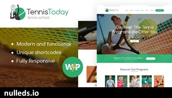 Tennis Today | Sport School & Events WordPress Theme