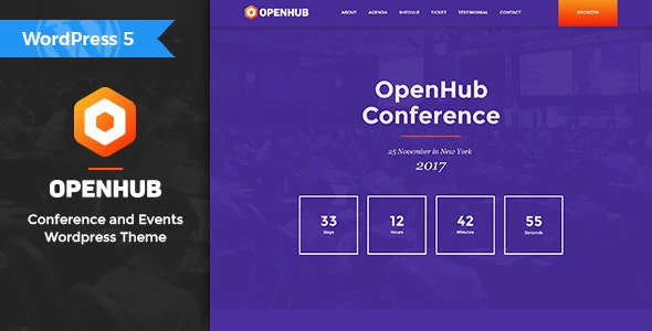 OpenHub - A Stylish Events & Conference Theme