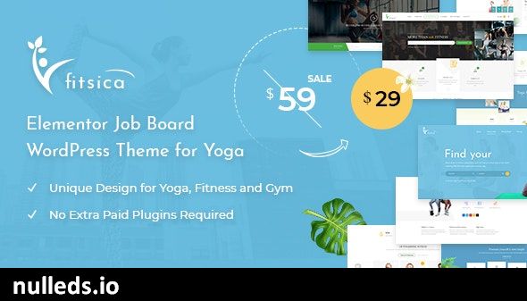 Fitsica - Yoga Jobboard WordPress Theme