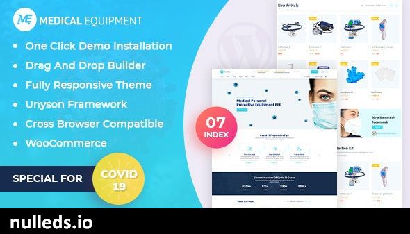 Medical Equipment - eCommerce WordPress Theme