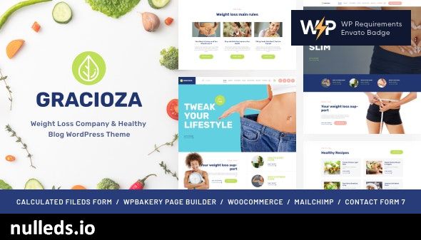 Gracioza | Weight Loss Company & Healthy Blog WordPress Theme