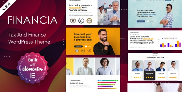 Financia 2 - Tax and Finance WordPress Theme