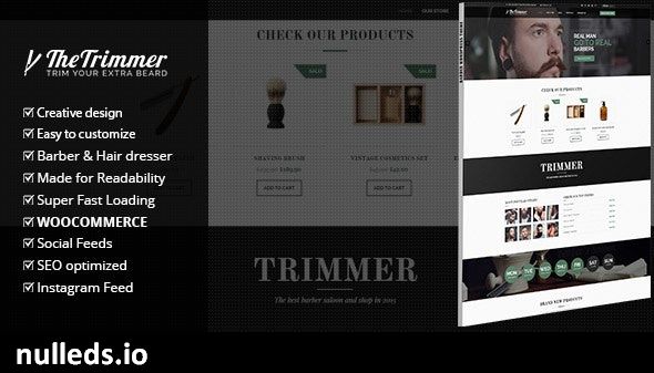 Trimmer - WordPress Theme for Barber Shops