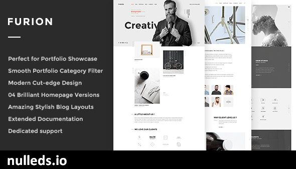 Furion - Creative Blog & Portfolio WordPress Theme