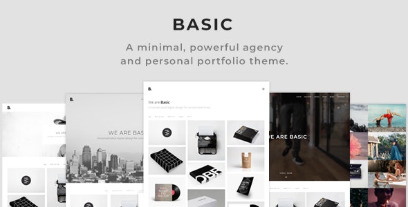 Basic - Minimal Portfolio WordPress Theme