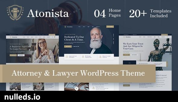 Atonista - Lawyer & Attorney WordPress Theme