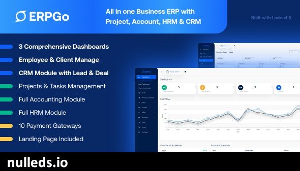 v5.9 ERPGo - All In One Business ERP With Project, Account, HRM & CRM