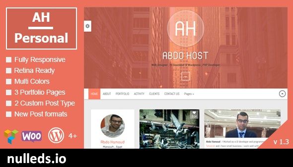 AH Personal - Creative Resume & Blog Theme