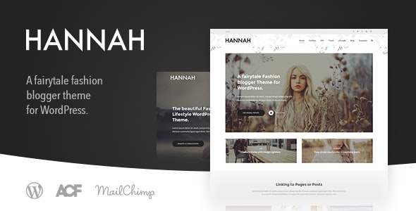 Hannah CD - Lifestyle & Fashion Blog Theme for WordPress