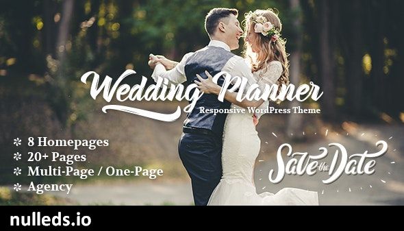 Wedding Planner - Responsive WordPress Theme