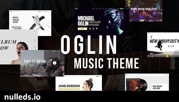 Oglin - Animated Music WordPress Theme with Ajax and Continuous Playback