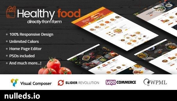 HealthyFood - Food & Organic WooCommerce Theme (RTL Supported)