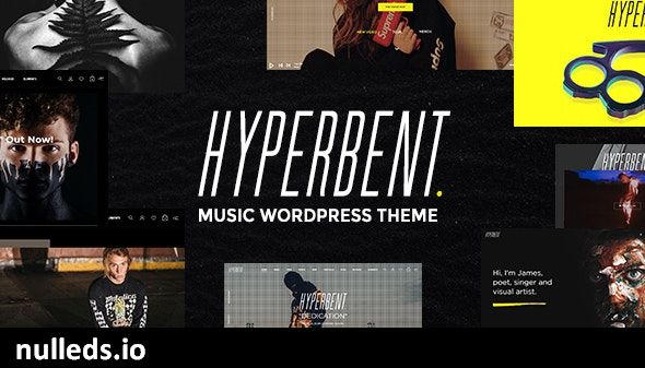 Hyperbent - A Modern Music WordPress Theme