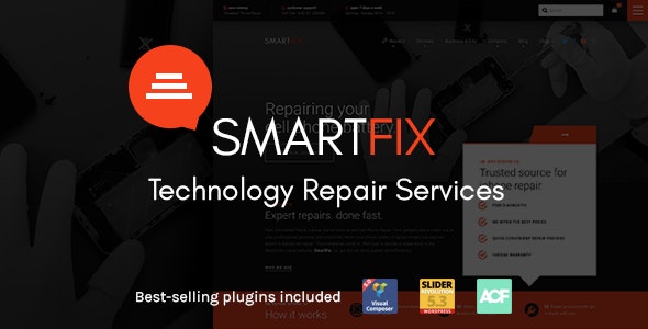 SmartFix - The Technology Repair Services WordPress Theme