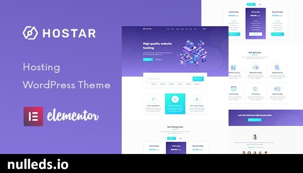 Hostar - Web Hosting WordPress Theme