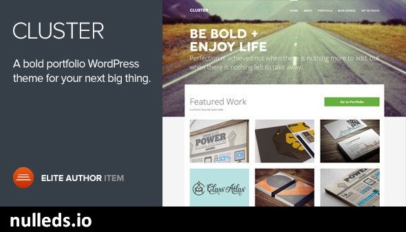 Cluster - A Bold Portfolio Wordpress Theme