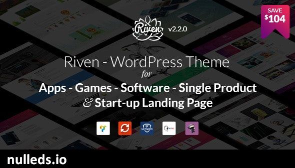 Riven - WordPress Theme for App, Game, Single Product Landing Page