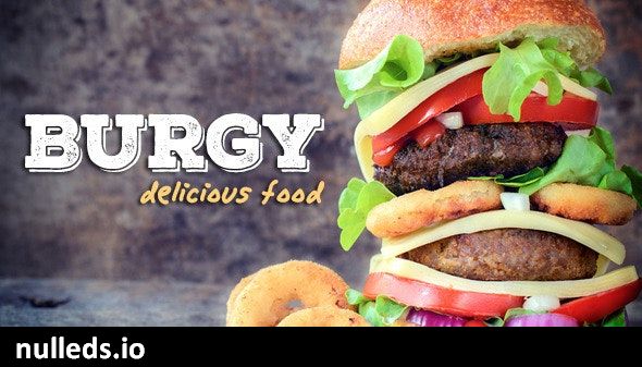 BURGY - Fast Food, Burgers, Pizzas, Salads WordPress