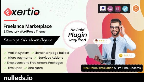 v1.2.7 Exertio - Freelance Marketplace WordPress Theme