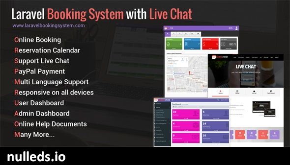 Laravel Booking System with Live Chat - Appointment Booking Calendar