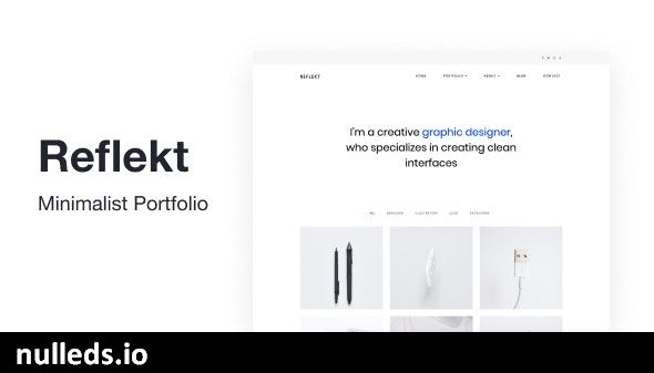 Reflekt - Minimalist Portfolio Theme