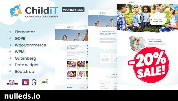 v2.6 Childit - Kindergarten Elementor WordPress Theme