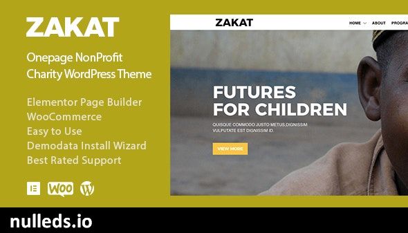 Zakat - Charity Donation Nonprofit WordPress Theme