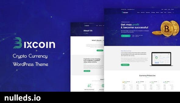 Bixcoin : WordPress theme for Cryptocurrency