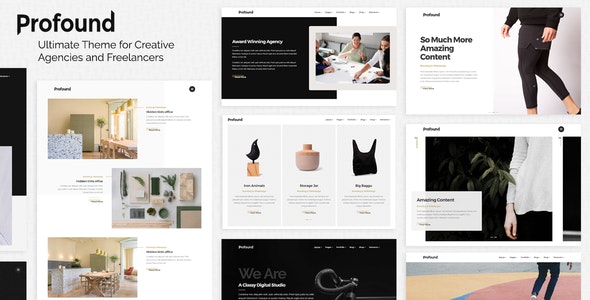 Profound - A Multi-concept Theme for Agencies and Freelancers