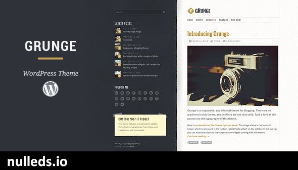 Grunge WordPress Theme