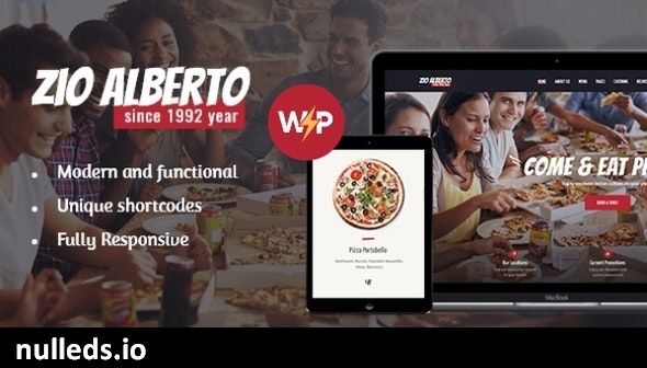 Zio Alberto | Pizza Restaurant, Cafe & Bistro WordPress Theme