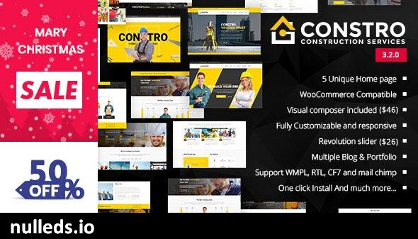 Constro - Construction Business WordPress Theme