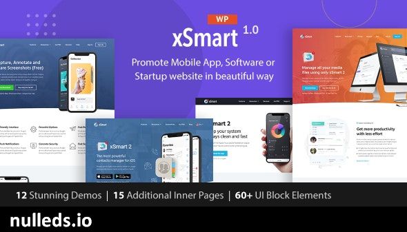 xSmart - App landing WordPress Theme