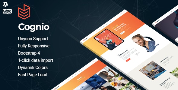 Cognio - Modern E-book Promo WordPress theme